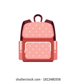 Kids school bags isolated on white background
