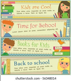 Kids in School Banners