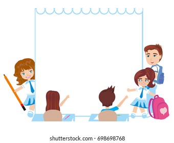 Kids school frame
