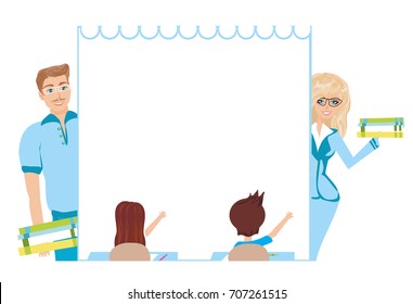 Kids school frame