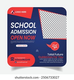  Kids School Open Social Post Design Templates