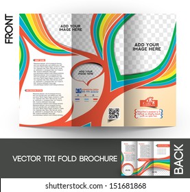 Kid's School Tri-Fold  Mock up & Brochure Design 