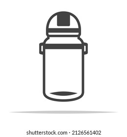 Kids School Water Bottle Icon Transparent Vector Isolated