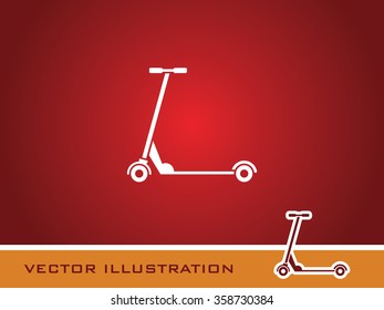 Kids Scooter Icon. Eps-10.