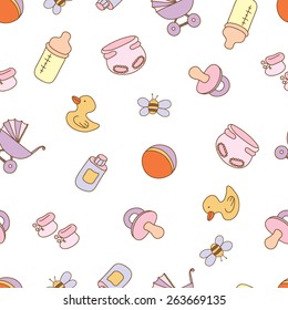 Kids seamless pattern