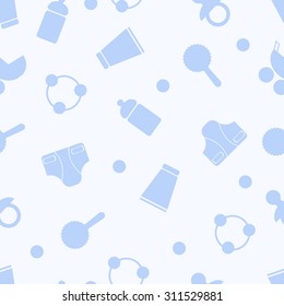 Kids seamless pattern for boy