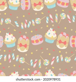 Kids Seamless Patterns Pack. Yummy-Yummy