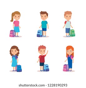 Kids set with bag design