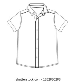 Kids Shirt Sketch Shirt Drawing Vector Stock Vector (Royalty Free ...