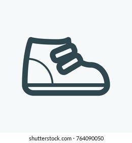 Kids Shoes Icon, Children's Shoes Vector Icon