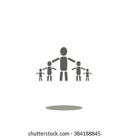 kids silhouette family Icon