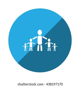 kids silhouette family Icon