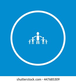 kids silhouette family Icon
