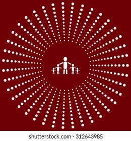 kids silhouette family. icon. vector design