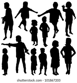 29,399 Child standing silhouette Images, Stock Photos & Vectors ...