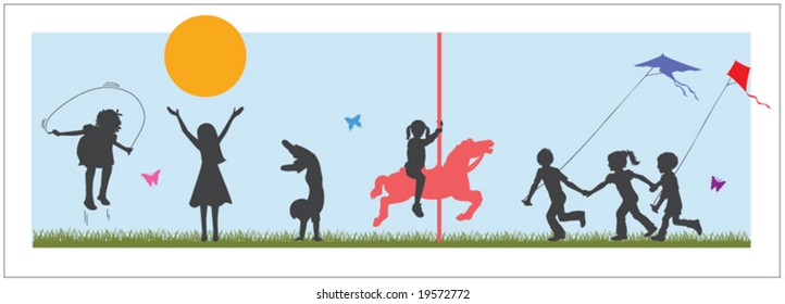 kids silhouettes