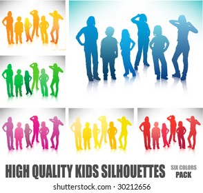Kids silhouettes