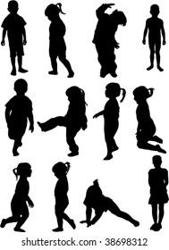 kids silhouettes