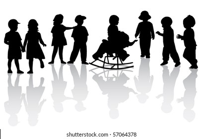  Kids silhouettes