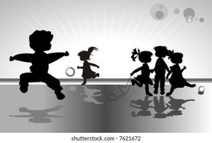 kids silhouettes