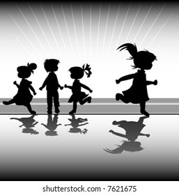 kids silhouettes