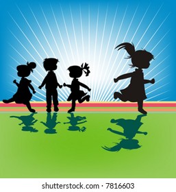 kids silhouettes