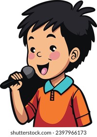 Kids Singing Competition, Young Boy Singing 