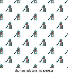 Kids slide pattern in cartoon style. Seamless pattern vector illustration