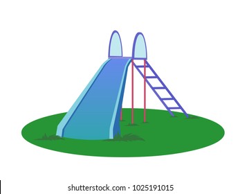 Kids Sliding Board - Cartoon Vector Image