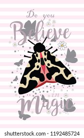 Kids slogan print. young fashion slogan print. Butterfly print.