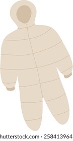 Kids Snow Suit Vector Illustration