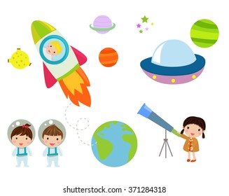 Kids and space