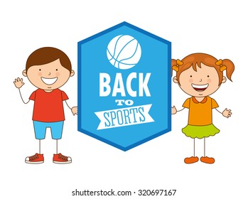 kids sports design, vector illustration eps10 graphic 