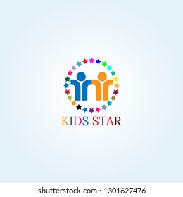 Kids Star icons template, vector logo for business corporate, creativity, children, celebration , illustration -vector