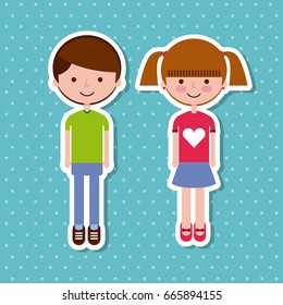 Kids sticker design