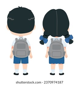 Niño estudiante con mochila
