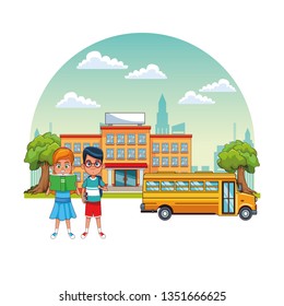 Kids students in school