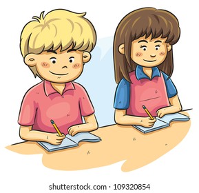 Kids Studying