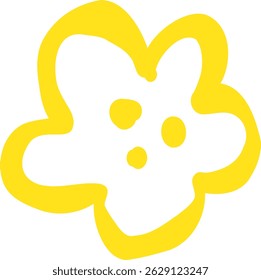 Kids Style Flower Leafs Design
