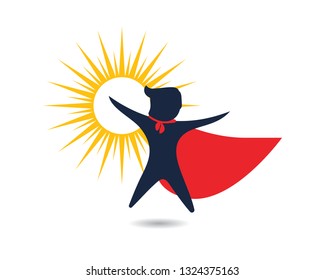 kids super concept vector illustration icon design