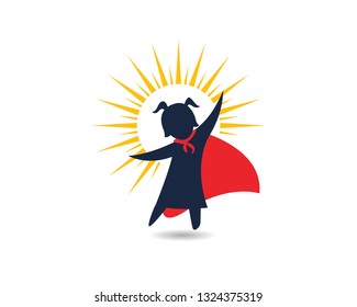 kids super concept vector illustration icon design