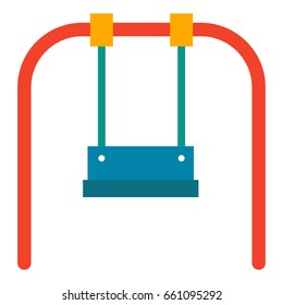 kids swing vector illustration