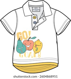 Kids T shirt, screen print at front. kids infants, 100% cotton