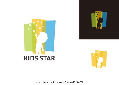 Kids Take Star Logo Template Design Vector, Emblem, Design Concept, Creative Symbol, Icon