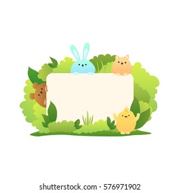 kids template with a place for text.