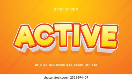 Kids text effect, cartoon editable text style effect