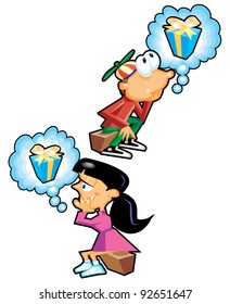 Kids thinking about Gifts