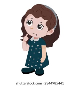kids thinking idea vector illustration