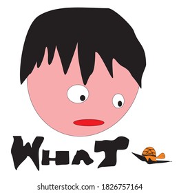 kids thinking what vector illustration