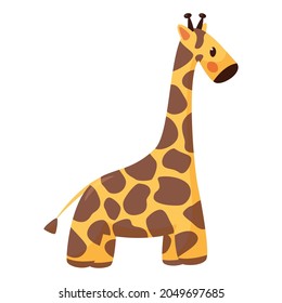 kids toy cute giraffe isolated vector illustration
